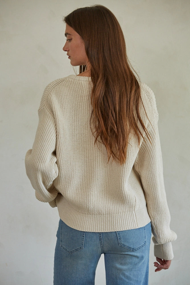 Vanilla Cotton Sweater