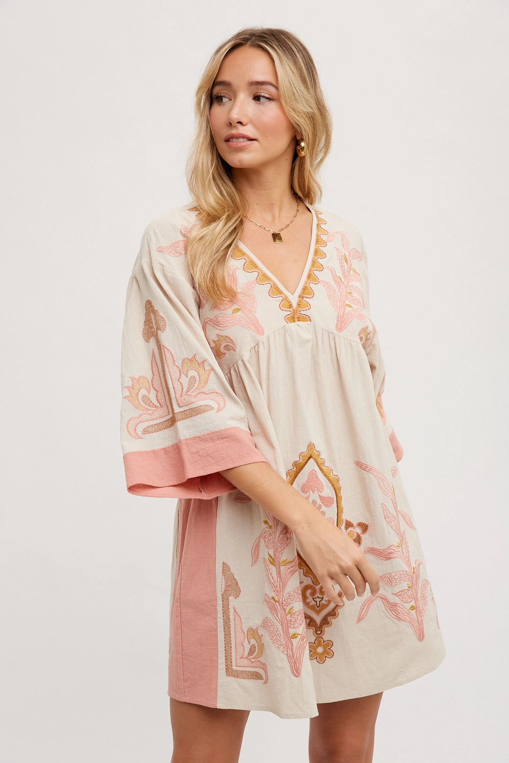 Boho Embroidered Tunic/Dress