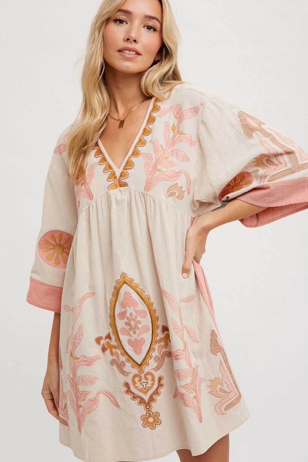 Boho Embroidered Tunic/Dress