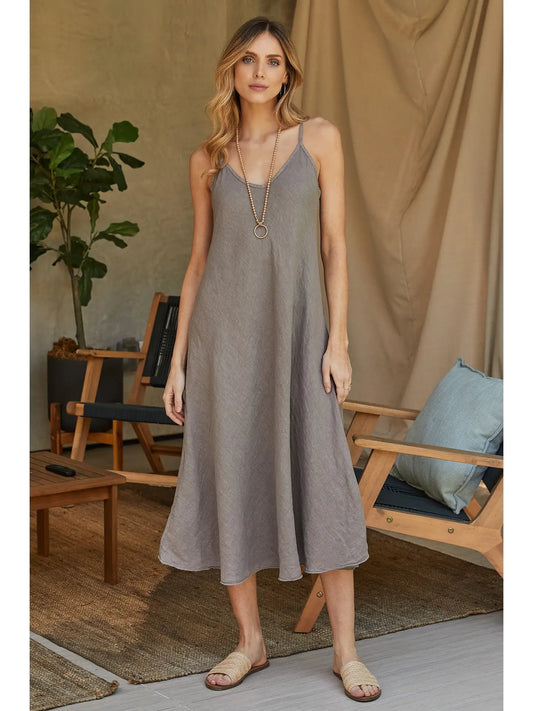 Italian Linen Slip Dress