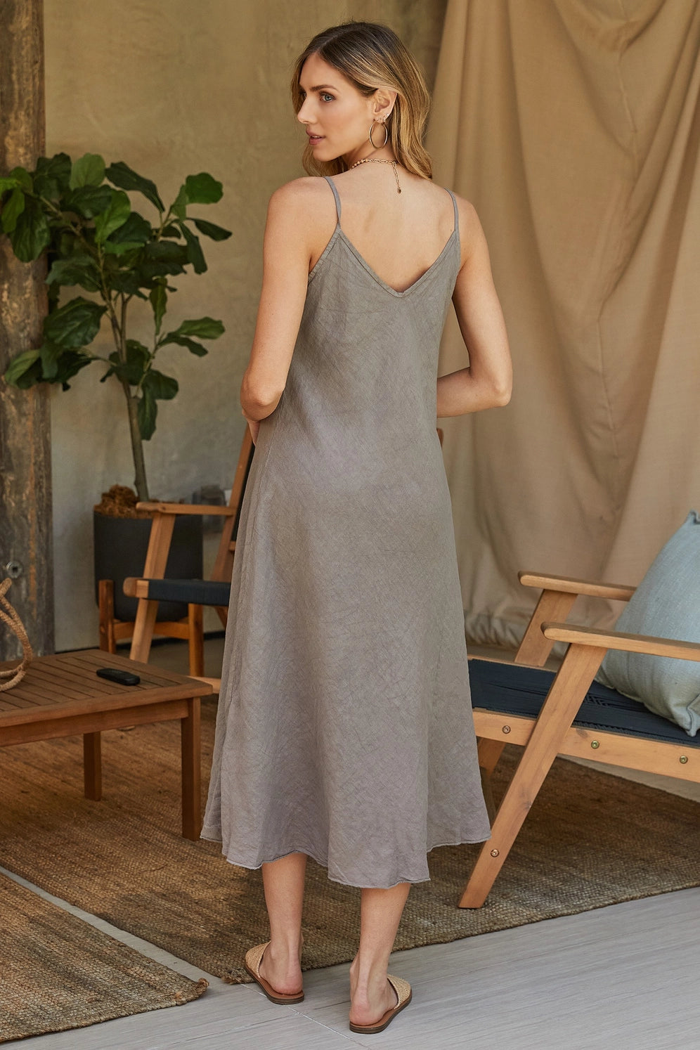 Italian Linen Slip Dress