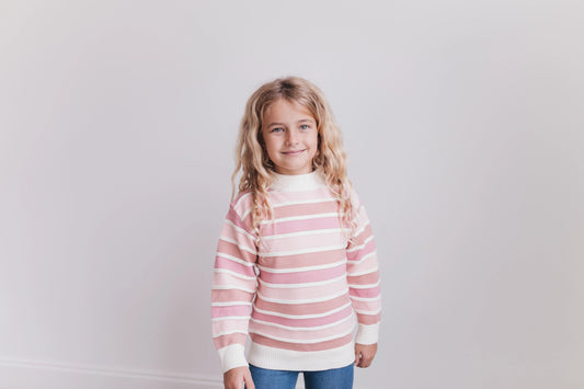 Kids Ombre Pink Sweater