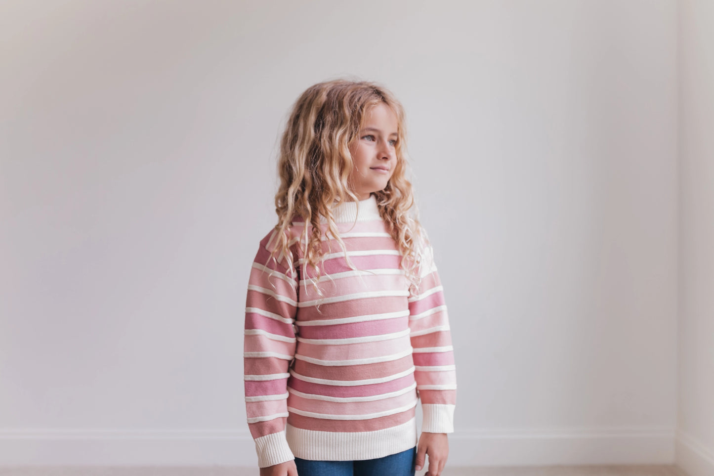 Kids Ombre Pink Sweater