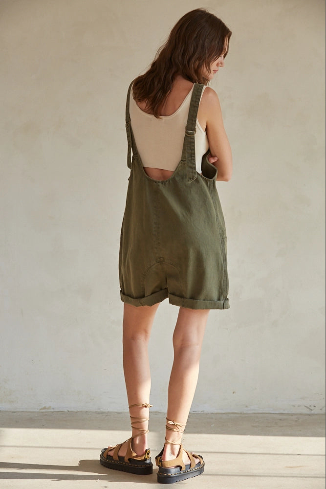 Olive Jumper Shorts