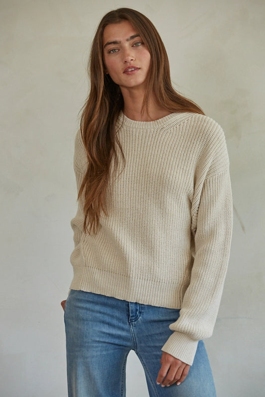 Vanilla Cotton Sweater