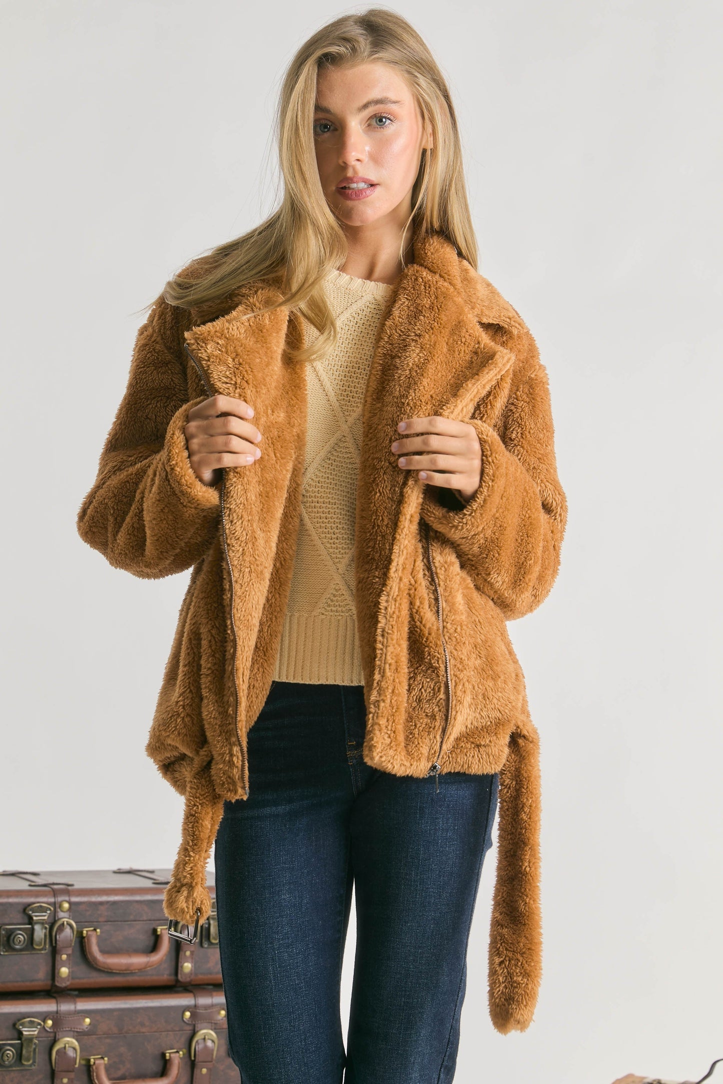 Caramel Sherpa Jacket