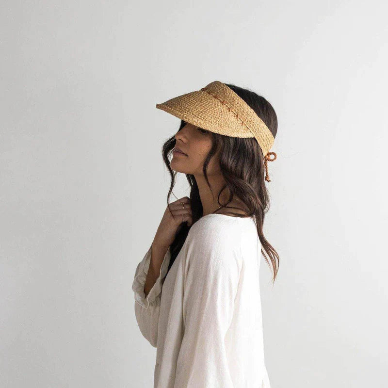 Leila Raffia Visor