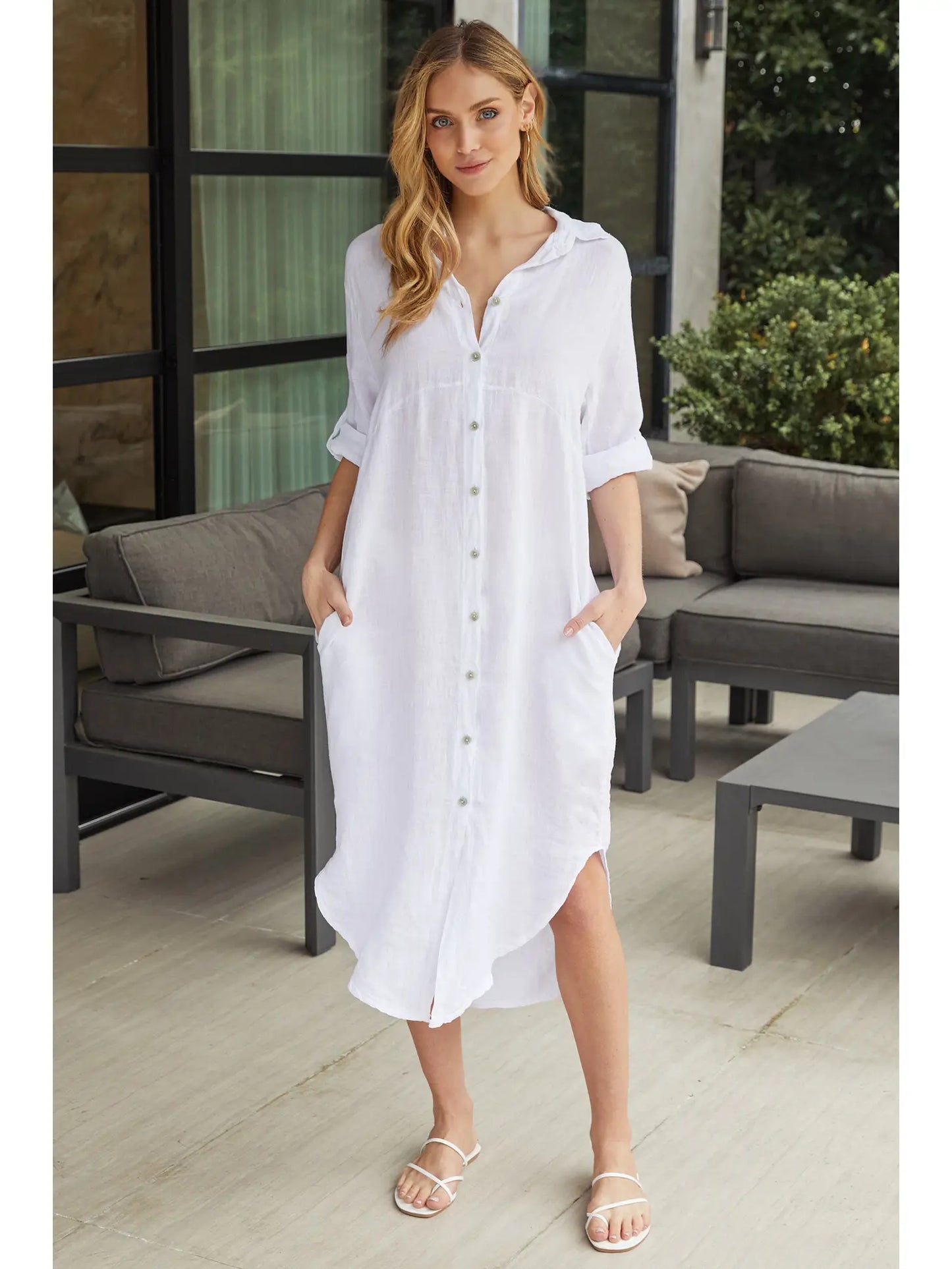 Milano Linen Pocket Dress