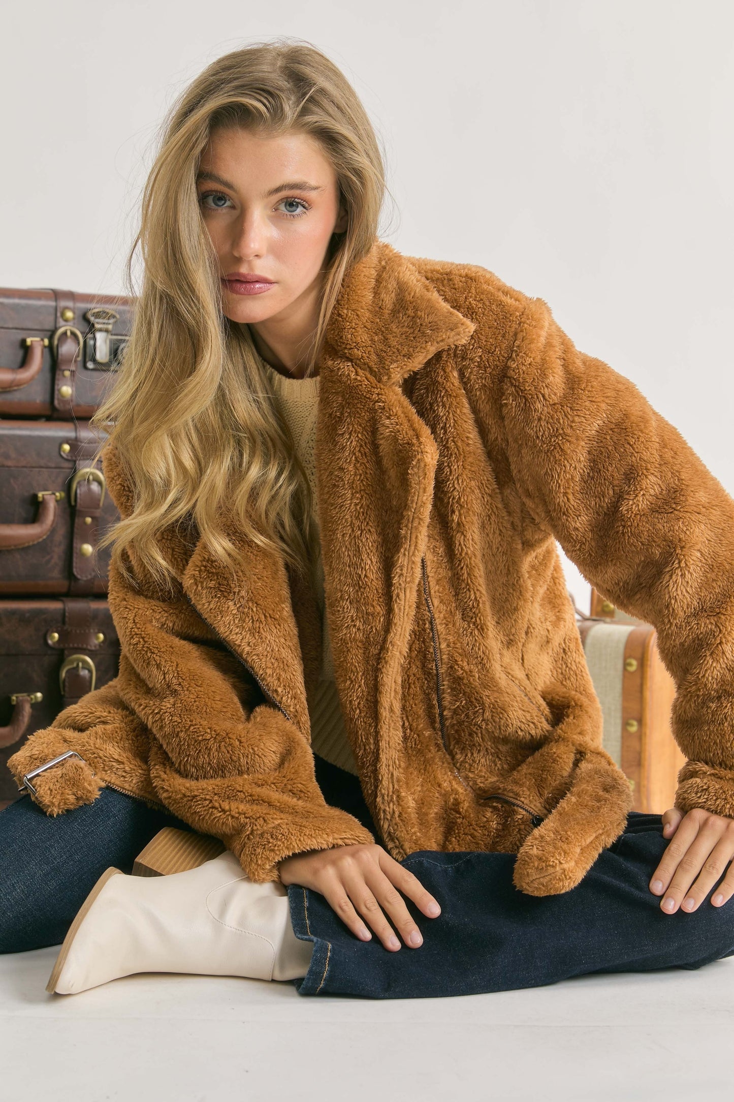 Caramel Sherpa Jacket